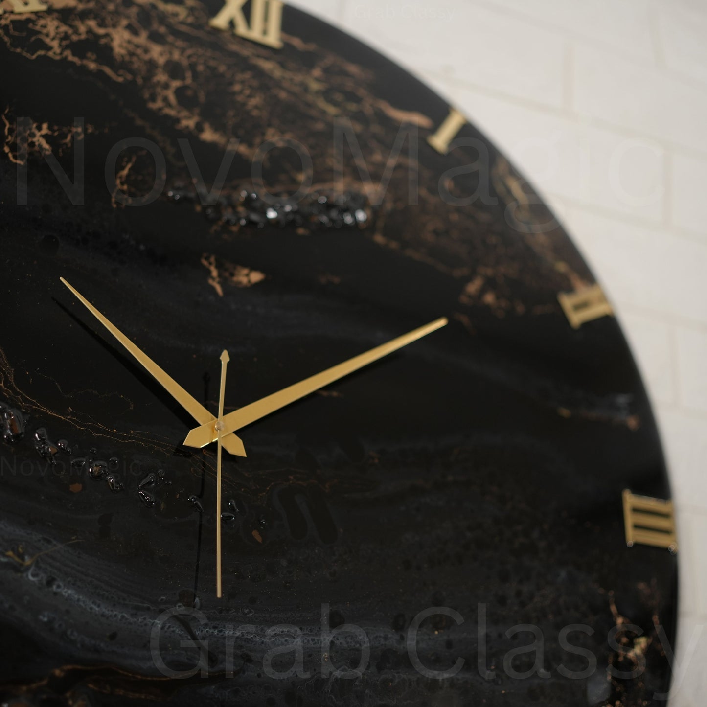 Black Desert Silent Clock 30cm