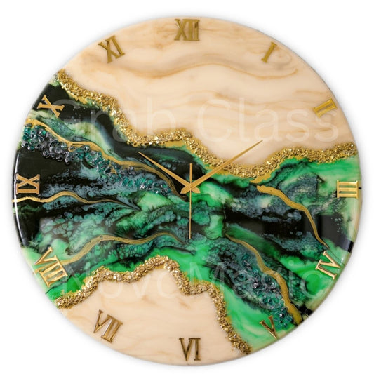 Green Pond Silent Clock 30cm