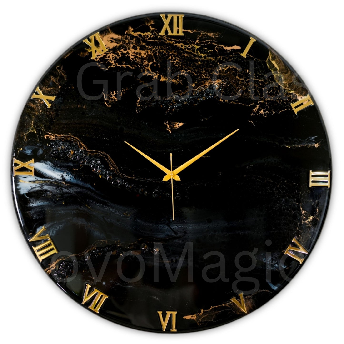 Black Desert Silent Clock 30cm