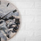 Black & White Medium Size Silent Clock 17.5 Inches