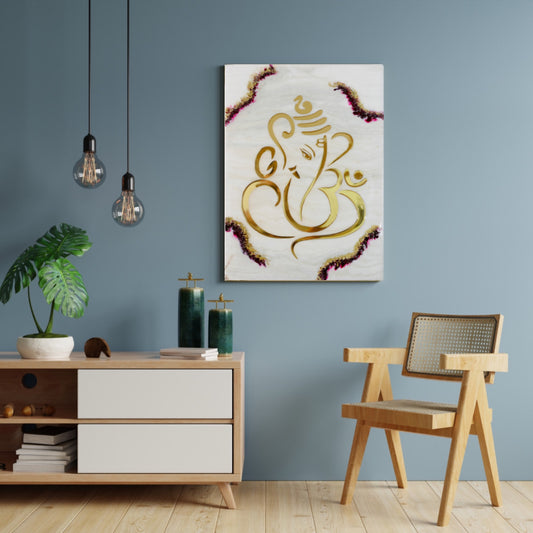 Wall Art Mantra "Shri Om Ganesh" 45 x 60