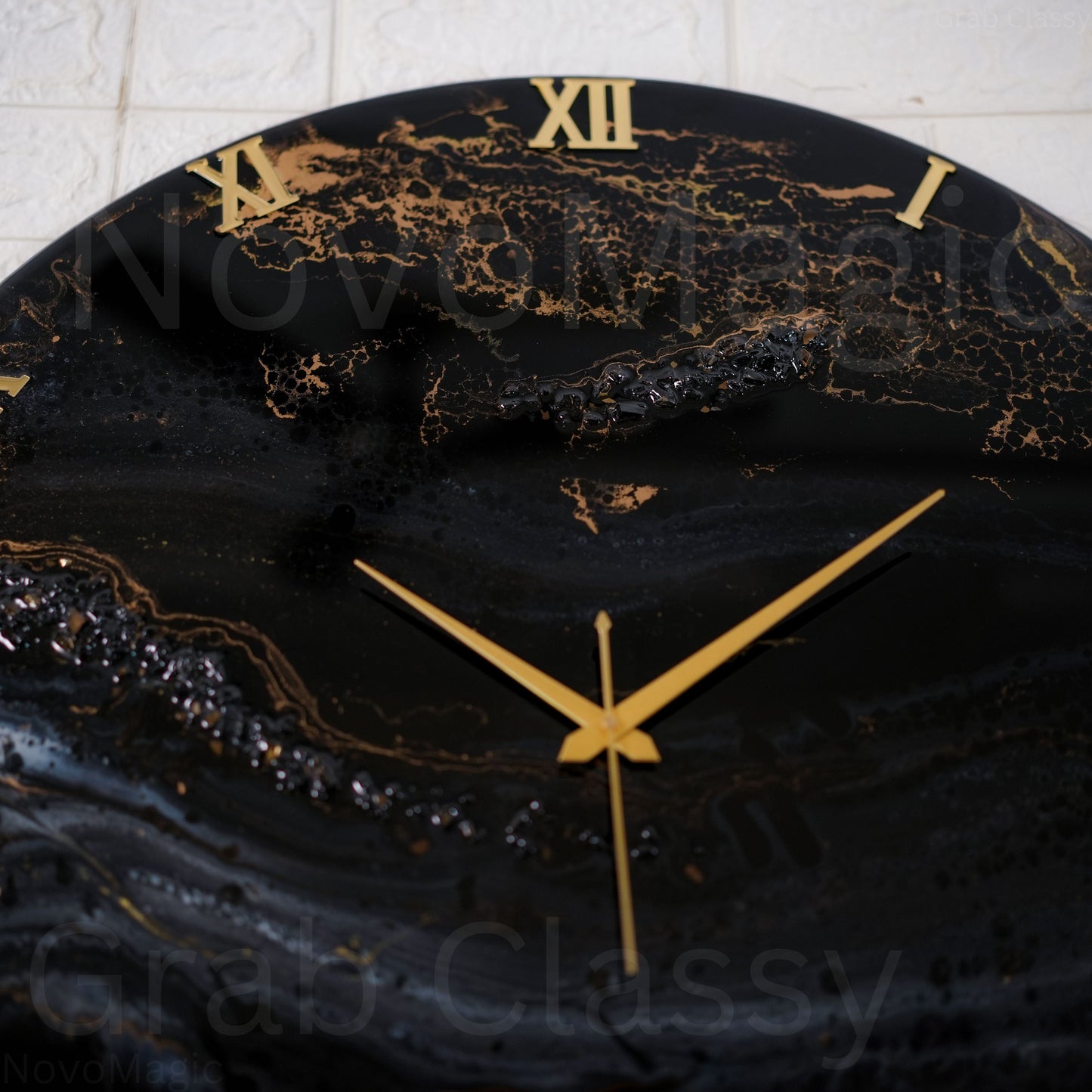 Black Desert Silent Clock 30cm