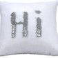 Mermaid Pillow Cover 16 X 16 Inches, Pillow Not Included (Silver/White)