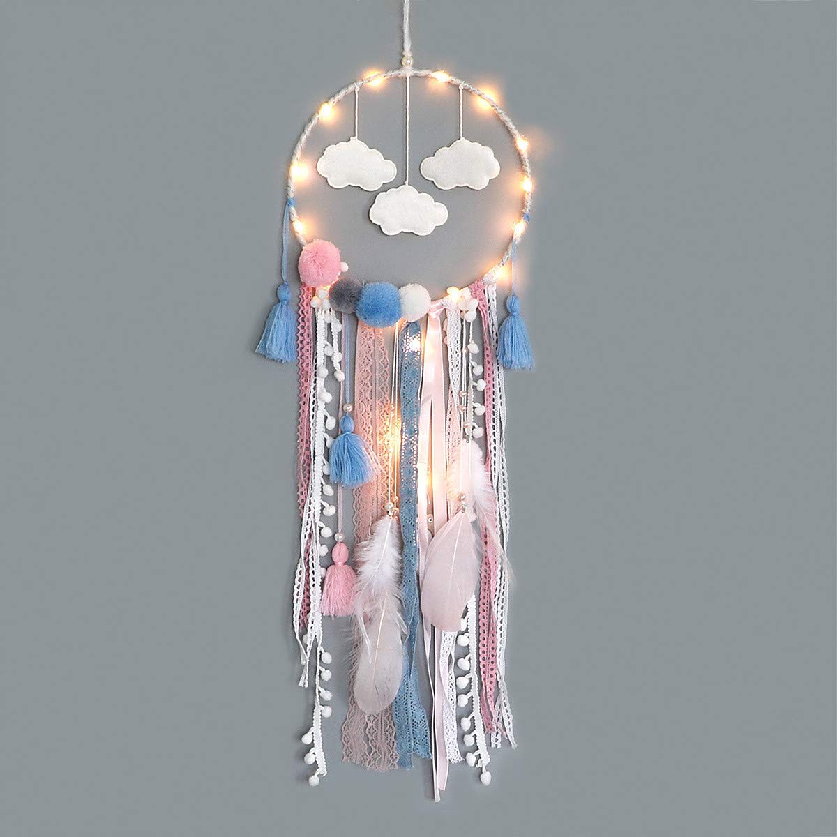 Dream Catcher With LED Light (Cloud)