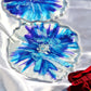 Abstract- Handmade Resin Coasters Set Of 6 (Blue)