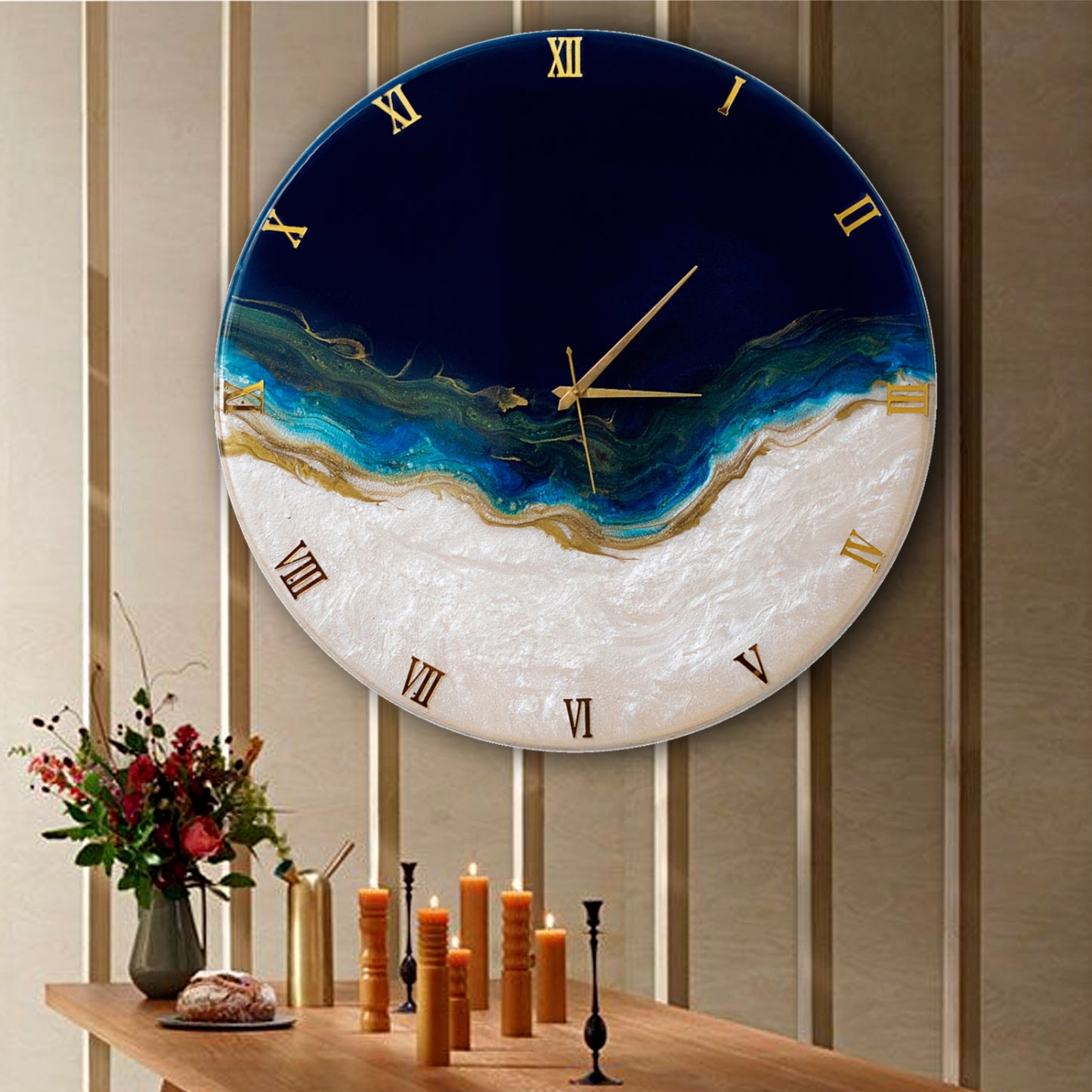 Ticking Thunder Clock Large 27 Inches (Royal Blue)