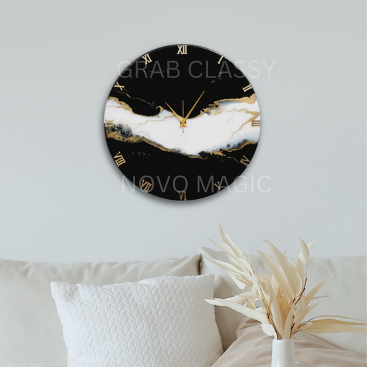 Harmony Resin Clock 17.5 Inches